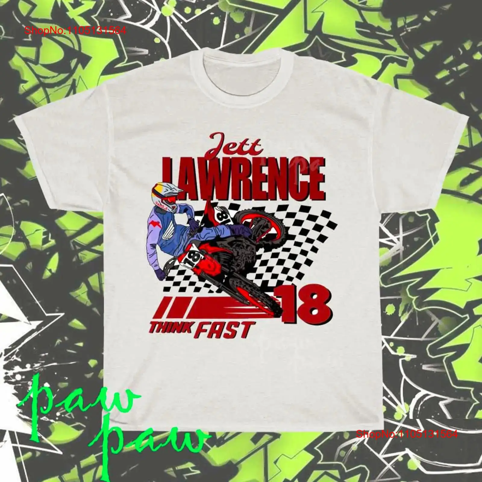Streetwear Brand Vintage - Gloednieuw Jett Lawrence HD Logo Amerikaans
