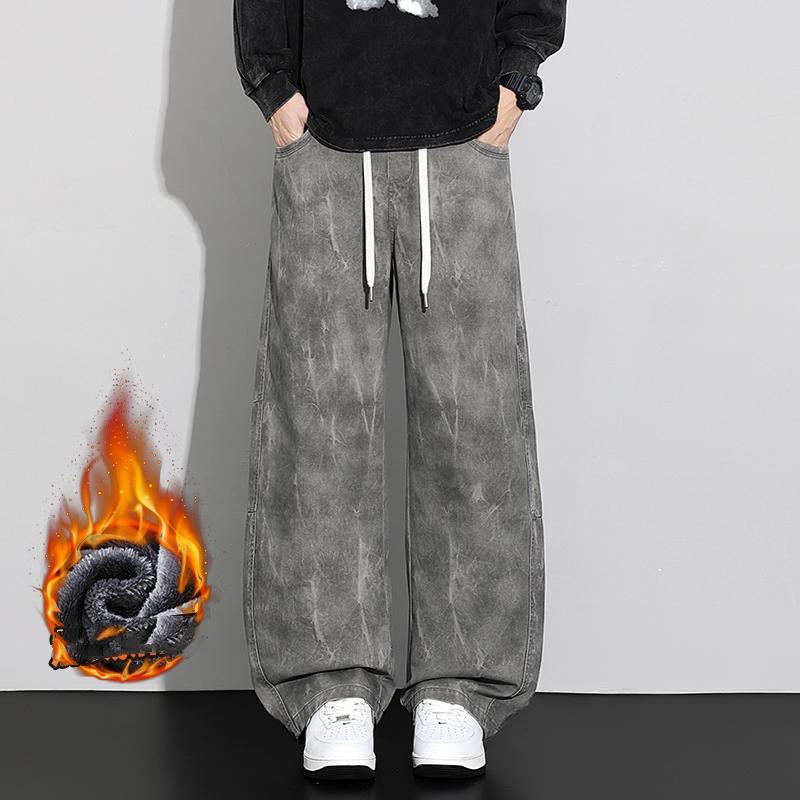 Streetwear Brand Vintage - 2026 heren losse katoenen broek modemerk