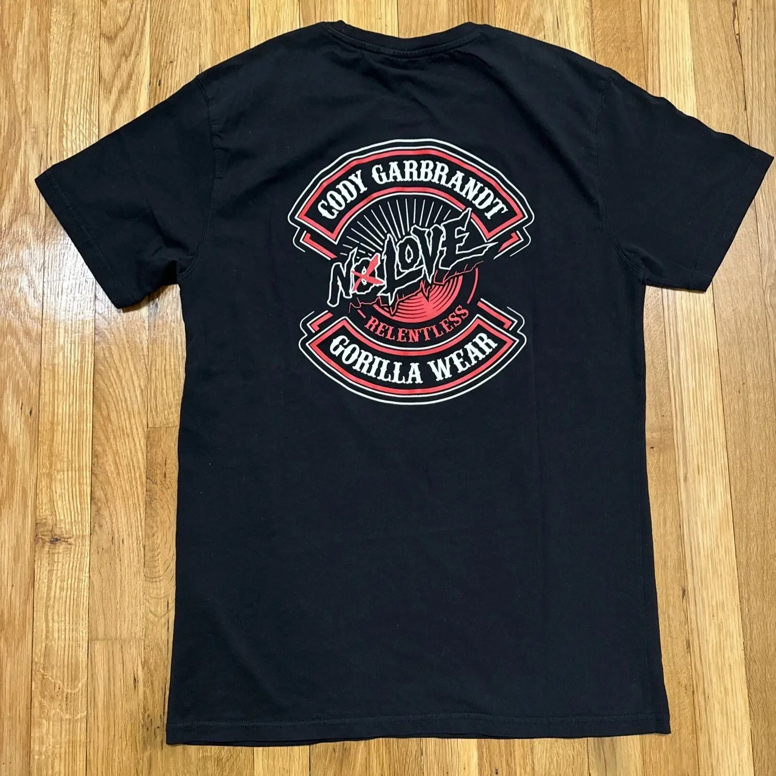 Streetwear Brand Vintage - Gorilla Brand Cody Garbrandt T-shirt Zwart