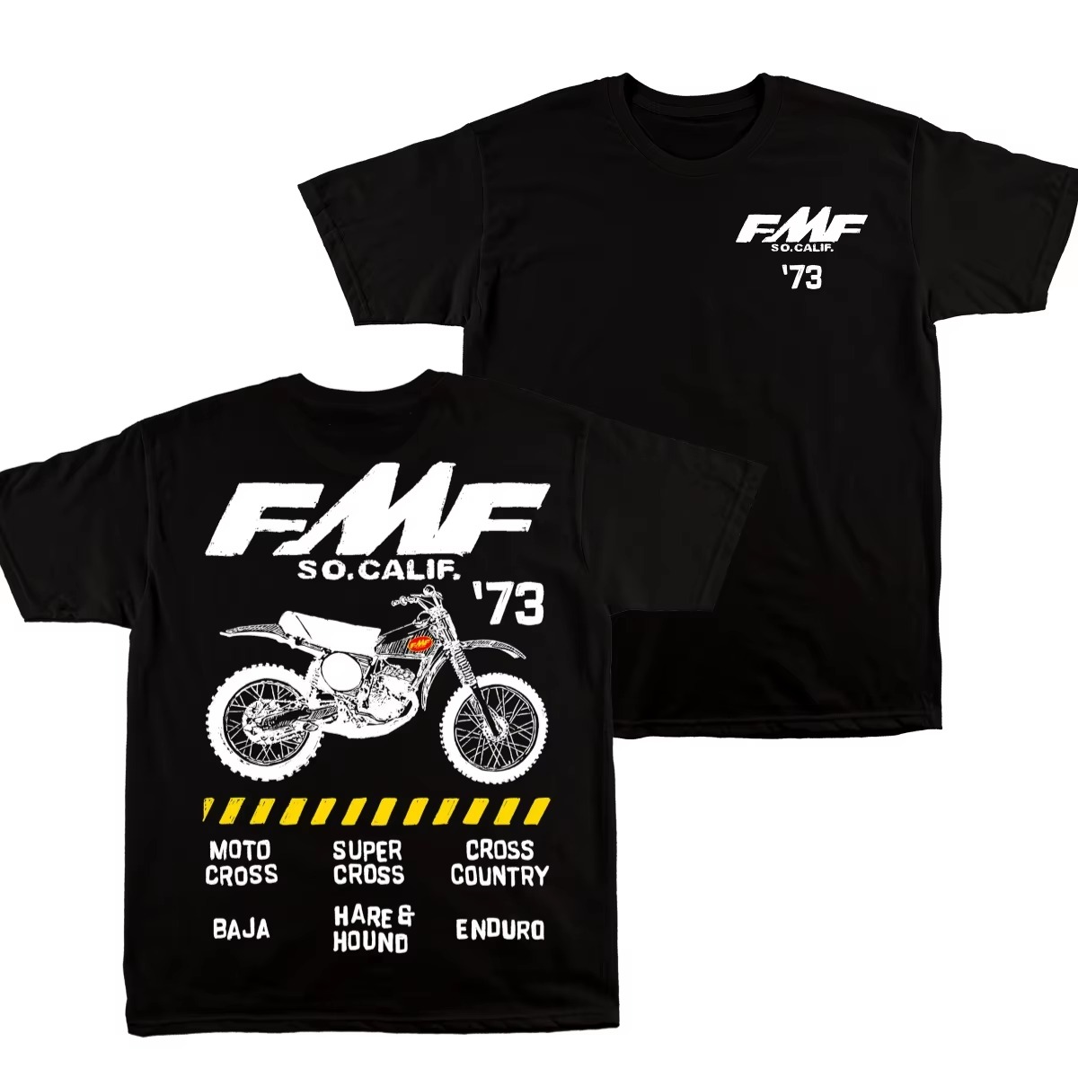 Streetwear Brand Vintage - Zwart FMF Vintage Dirt Bike 1973