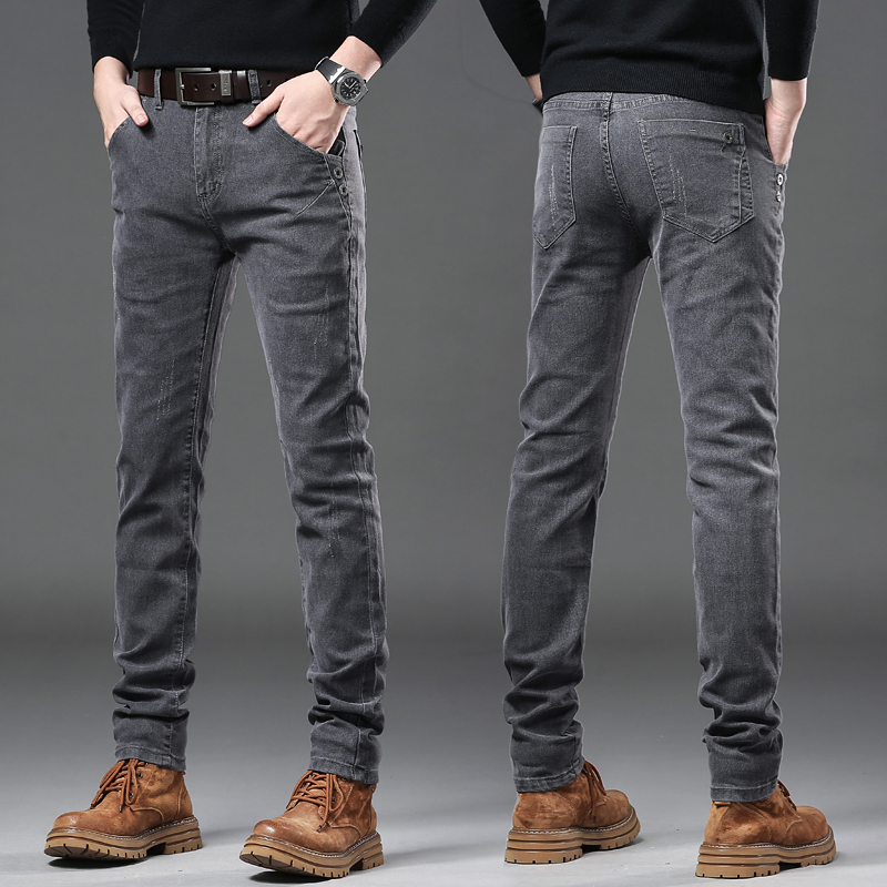 Nieuwe puur grijze Koreaanse s - Streetwear Brand Denim recensie en prijs