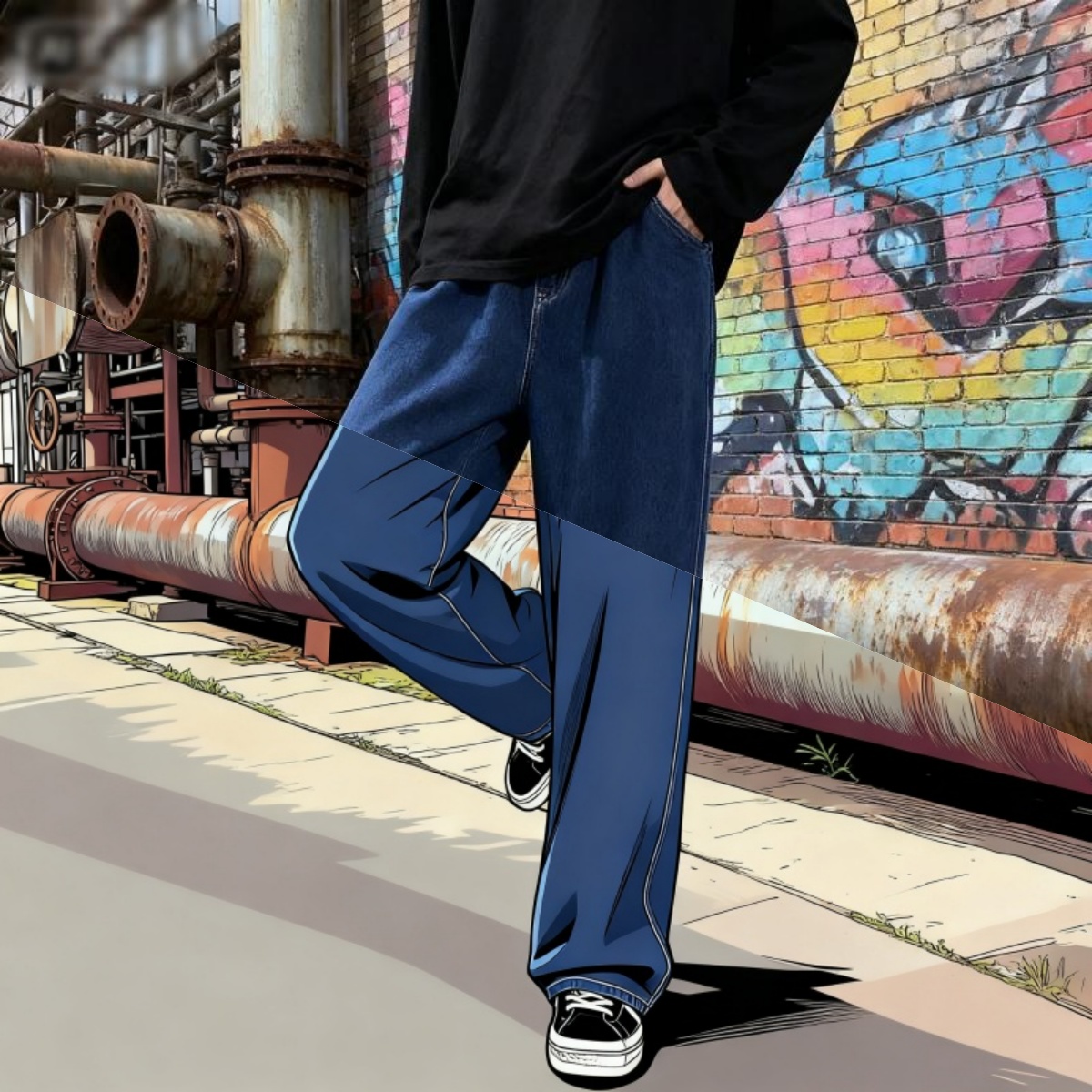 Koreaanse stijl streetwear nie - Streetwear Brand Denim recensie en prijs